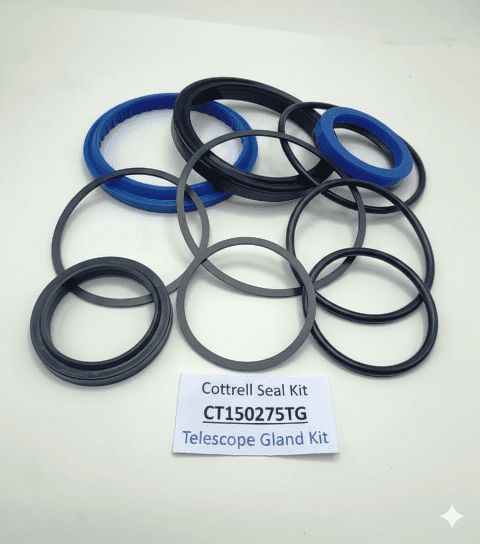 Cottrell telescope gland seal kit CT150275TG for hydraulic cylinders