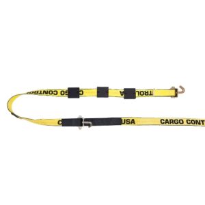 2- inch x12FT Wheel Strap with 15K HD Webbing, with 3 Tire Grips