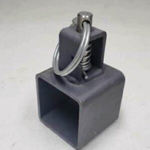 .Post Lock Single Pin Square 3″x 3″ With short spring lock Made in USA